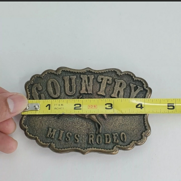 Country Miss Rodeo Unisex Belt Buckle - Picture 5 of 5